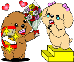 Lovely sticker of Toy Poodle sticker #11655354
