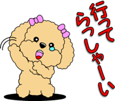 Lovely sticker of Toy Poodle sticker #11655357