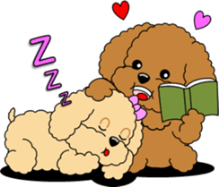 Lovely sticker of Toy Poodle sticker #11655360