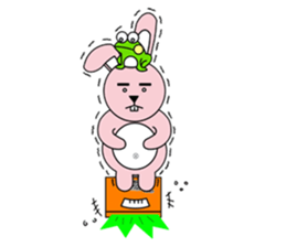 facial paralysis Rabbit sticker #11655417