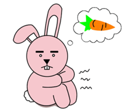 facial paralysis Rabbit sticker #11655418