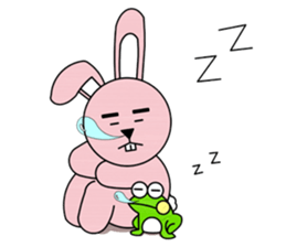 facial paralysis Rabbit sticker #11655426