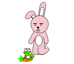 facial paralysis Rabbit sticker #11655429