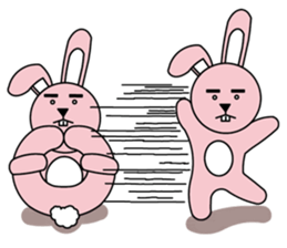 facial paralysis Rabbit sticker #11655436