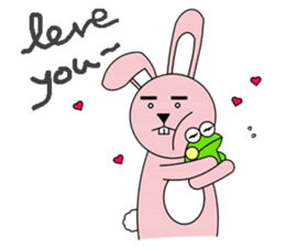 facial paralysis Rabbit sticker #11655444