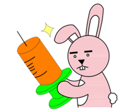 facial paralysis Rabbit sticker #11655445
