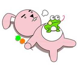 facial paralysis Rabbit sticker #11655446