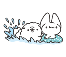 Invective kitten & Faithful dog puppy 2 sticker #11655688