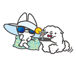 Invective kitten & Faithful dog puppy 2 sticker #11655690