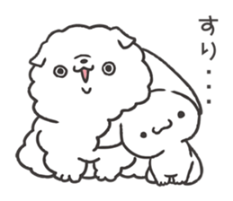 Invective kitten & Faithful dog puppy 2 sticker #11655693