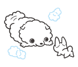 Invective kitten & Faithful dog puppy 2 sticker #11655696