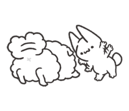 Invective kitten & Faithful dog puppy 2 sticker #11655697