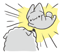 Invective kitten & Faithful dog puppy 2 sticker #11655709