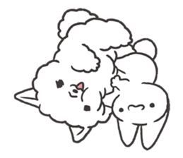 Invective kitten & Faithful dog puppy 2 sticker #11655710