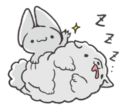 Invective kitten & Faithful dog puppy 2 sticker #11655711