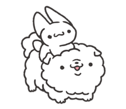 Invective kitten & Faithful dog puppy 2 sticker #11655720