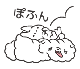 Invective kitten & Faithful dog puppy 2 sticker #11655725