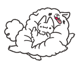 Invective kitten & Faithful dog puppy 2 sticker #11655726