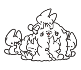 Invective kitten & Faithful dog puppy 2 sticker #11655727