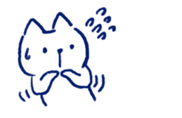this cat is shy sticker #11655827