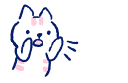 this cat is shy sticker #11655846