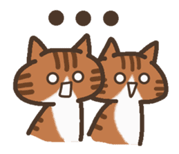 Cat of the twins sticker #11655964