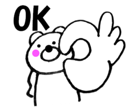 Words commonly used bear1 sticker #11656452