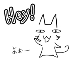 NEKOSUKE talking English cat sticker #11657250