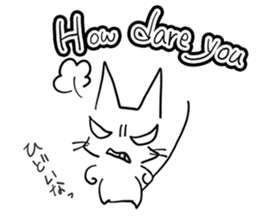 NEKOSUKE talking English cat sticker #11657252