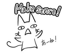 NEKOSUKE talking English cat sticker #11657262