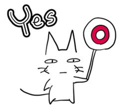 NEKOSUKE talking English cat sticker #11657273