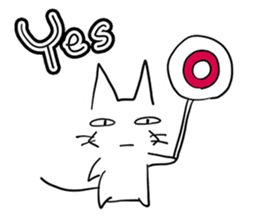 NEKOSUKE talking English cat sticker #11657273