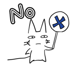 NEKOSUKE talking English cat sticker #11657274