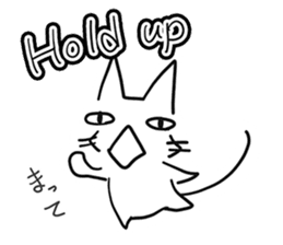 NEKOSUKE talking English cat sticker #11657275