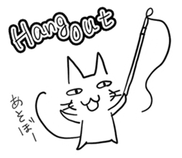 NEKOSUKE talking English cat sticker #11657278