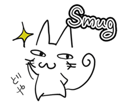 NEKOSUKE talking English cat sticker #11657279