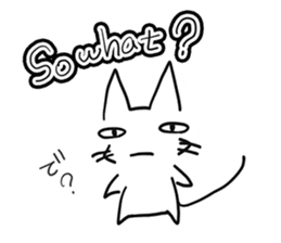 NEKOSUKE talking English cat sticker #11657281