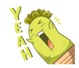 Haworthia Kingdom : Obtusa Monster sticker #11657303