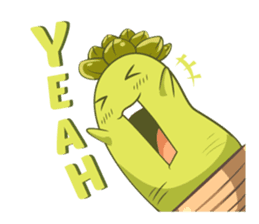 Haworthia Kingdom : Obtusa Monster sticker #11657303