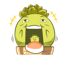 Haworthia Kingdom : Obtusa Monster sticker #11657314