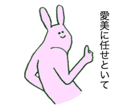Rabbit's name is Aimi sticker #11658278