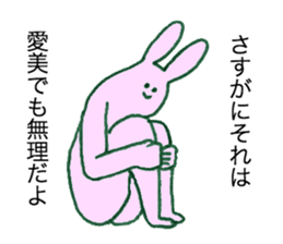 Rabbit's name is Aimi sticker #11658295