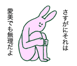 Rabbit's name is Aimi sticker #11658295