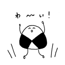 onigiri three brothers sticker #11658345