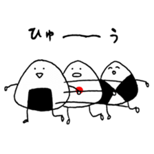 onigiri three brothers sticker #11658347