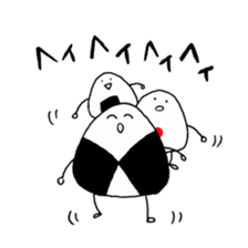 onigiri three brothers sticker #11658381