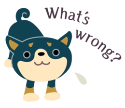 BLACK & BROWN SHIBA INU sticker #11658710