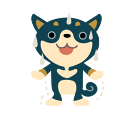 BLACK & BROWN SHIBA INU sticker #11658717