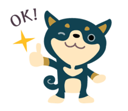 BLACK & BROWN SHIBA INU sticker #11658719