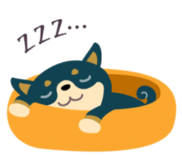 BLACK & BROWN SHIBA INU sticker #11658725